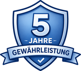 5 Jahre Gewährleistung